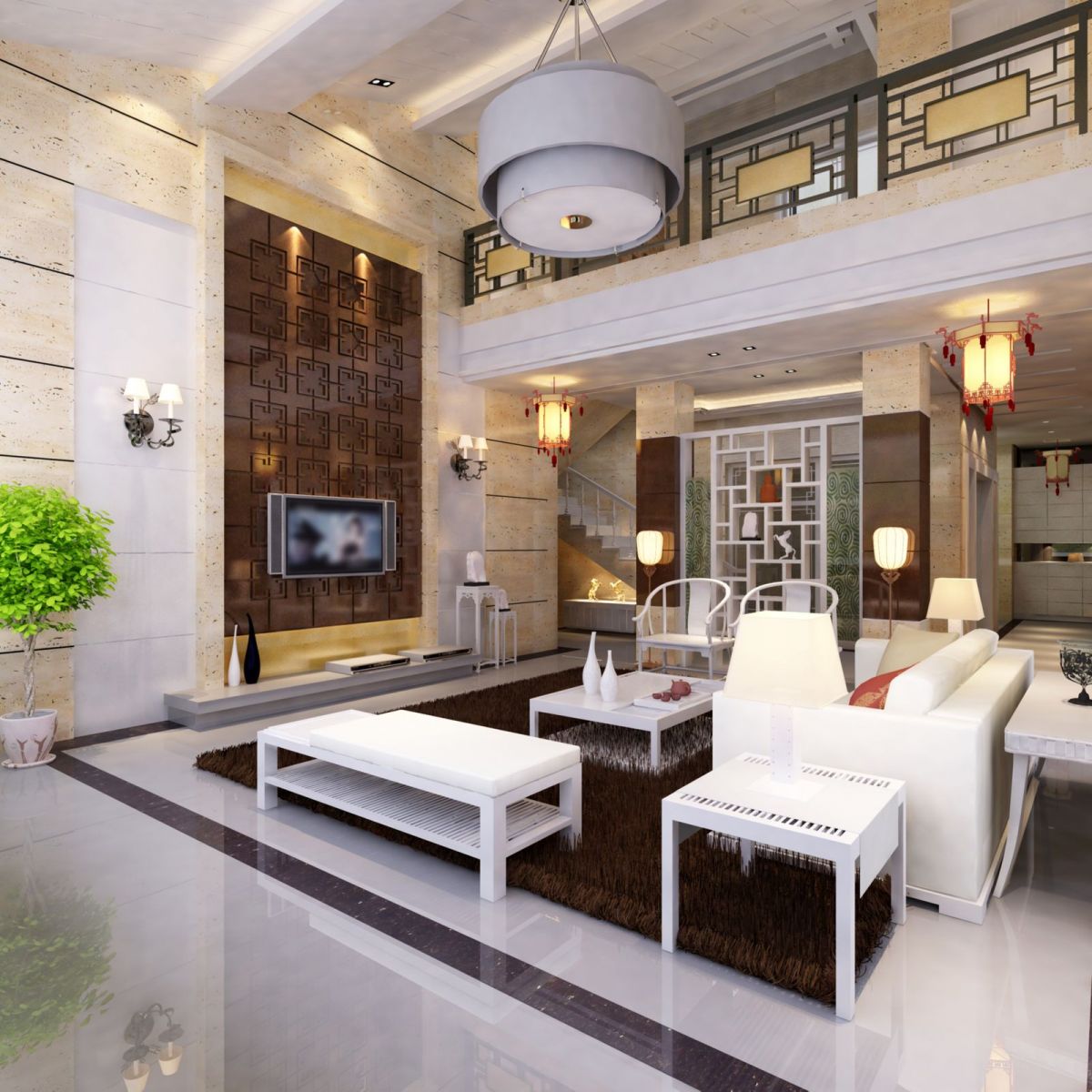 White Furniture Laminate Tile Floors