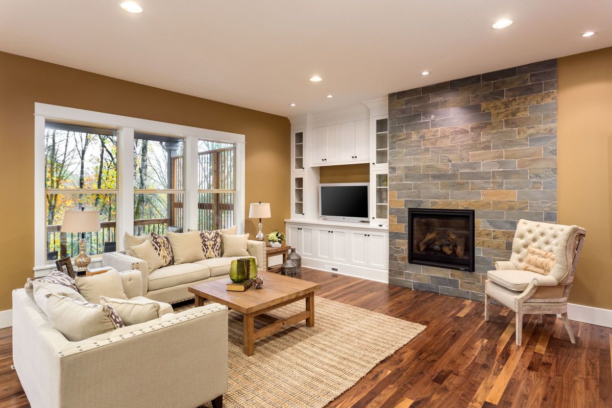 Interior Wall Mounted Fireplace Mantle