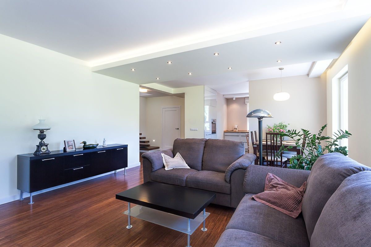 Dark, Intimate Living Room