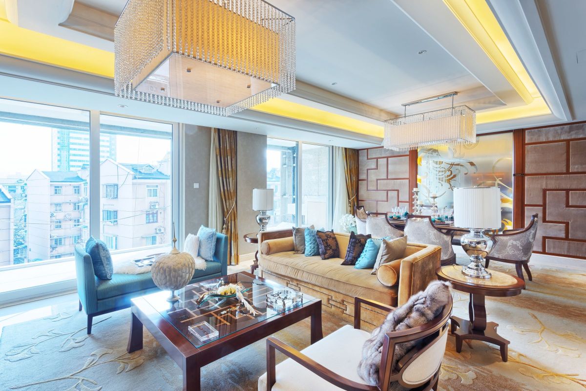 Stunningly Lit Up Living Room