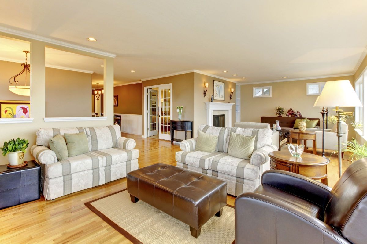 Completely Contemporary Custom Home Living Room