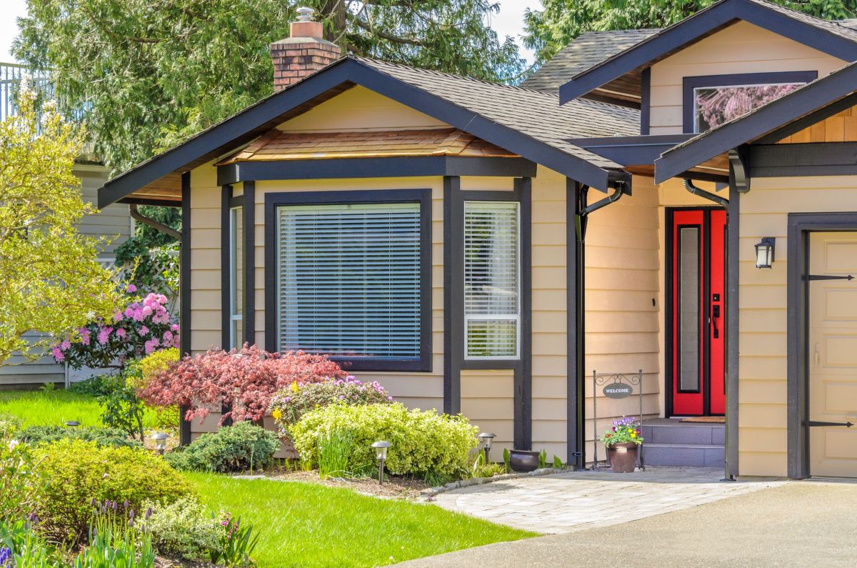 Vibrant Red Front Door