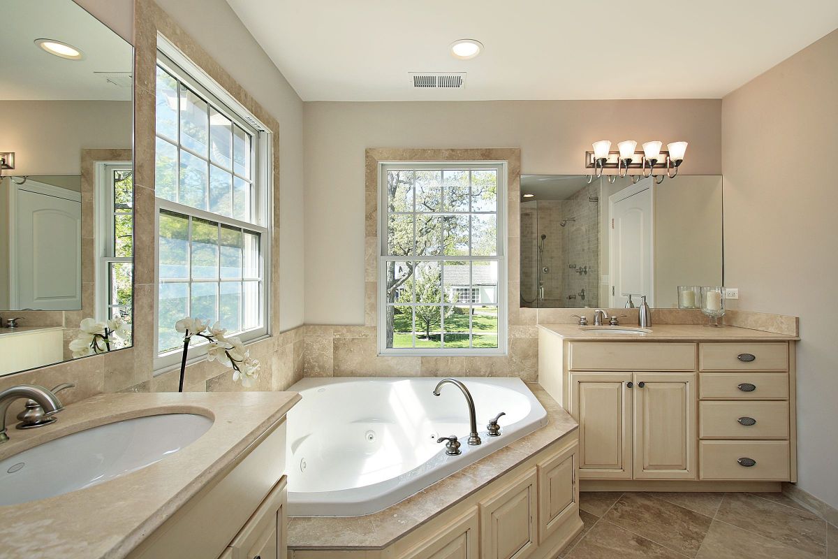 Decadent Tan Bathroom