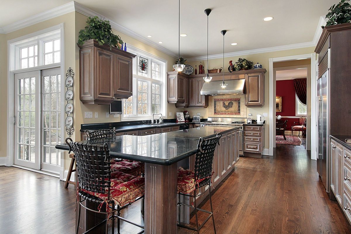 Truly Unique Kitchen Island Setup that doubles as a Dining Room Table ...