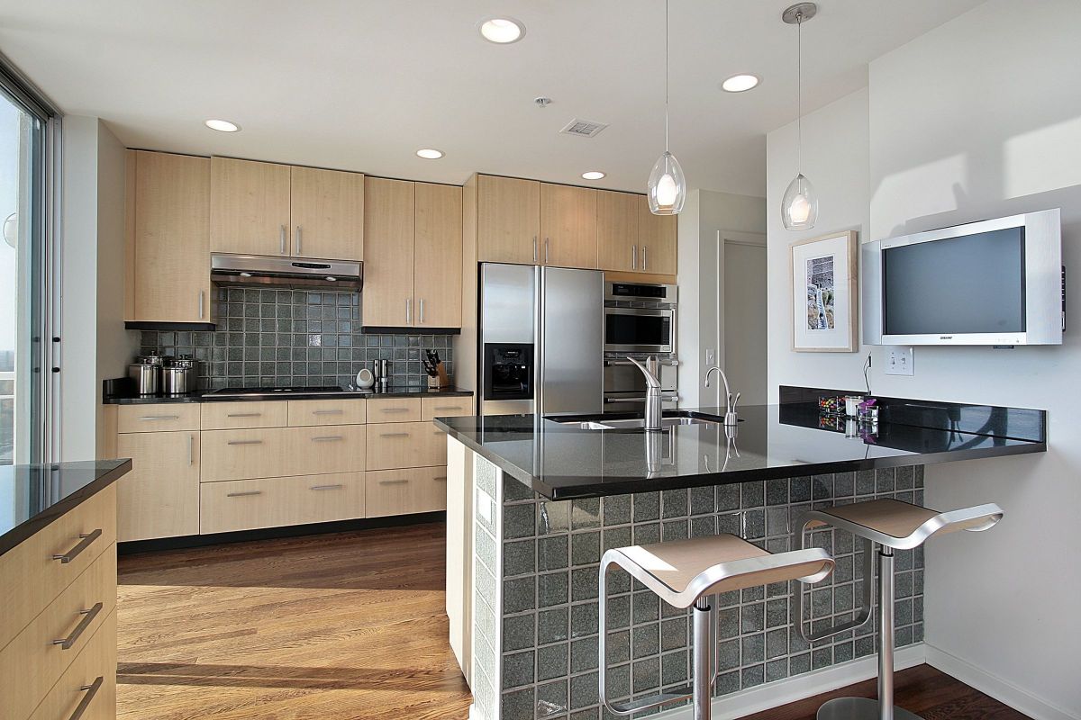 Custom Modern Kitchen Dining Room