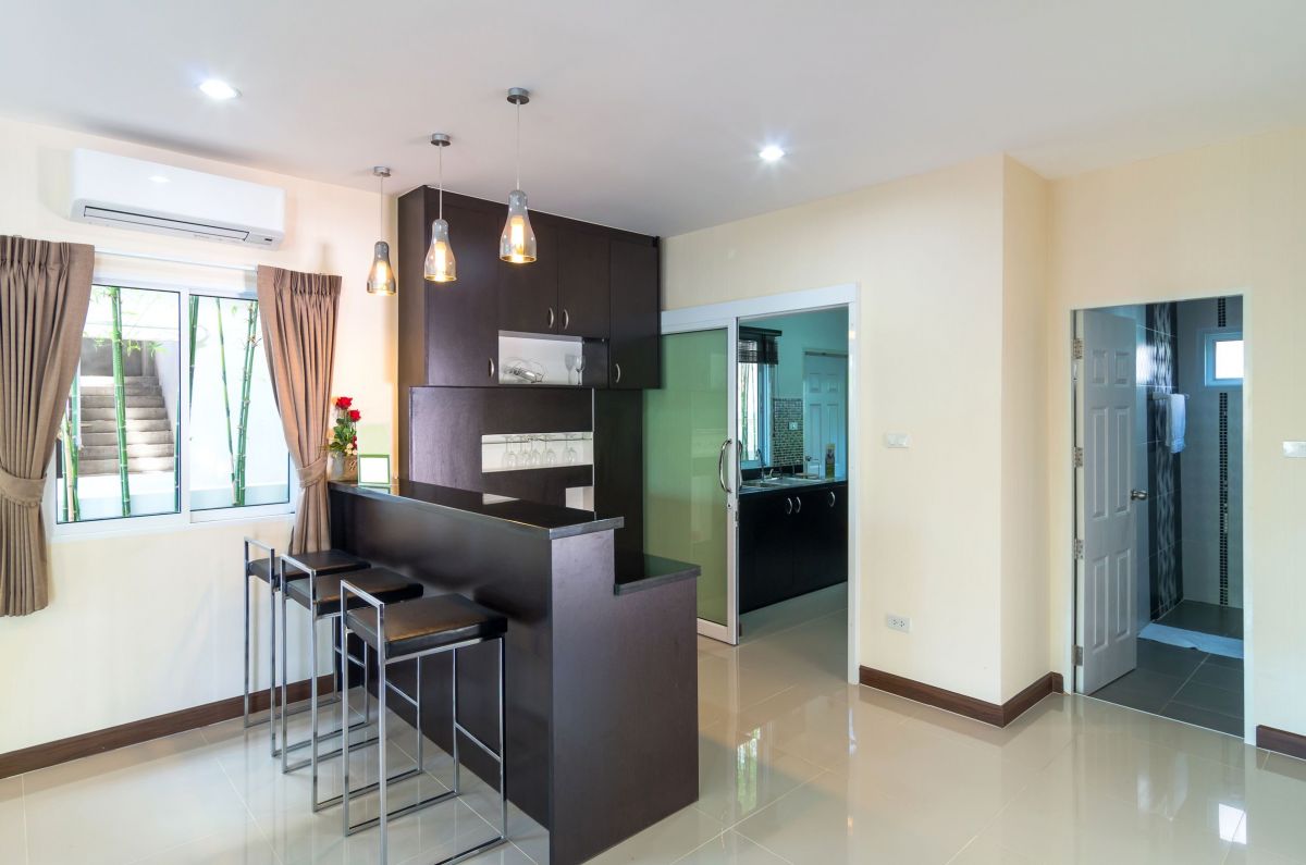 High Seat Bar Style Kitchen Setting