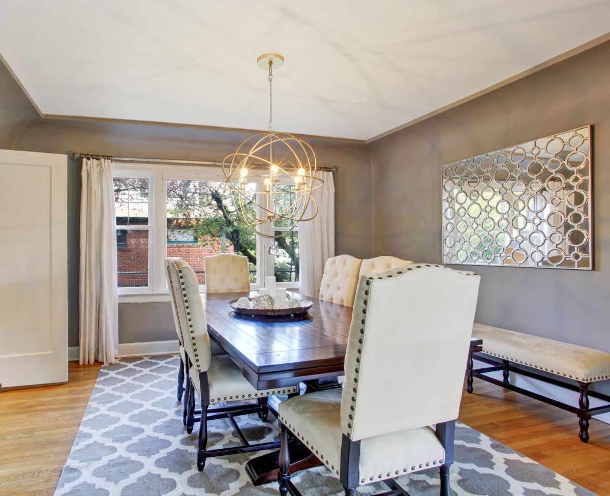 Studded Fancy Armchairs for a Dining Set