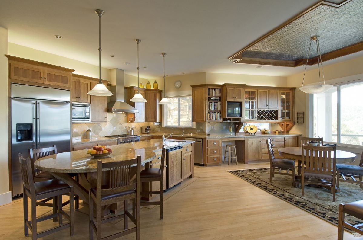 Totally Wooden Overhaul for a Kitchen Area