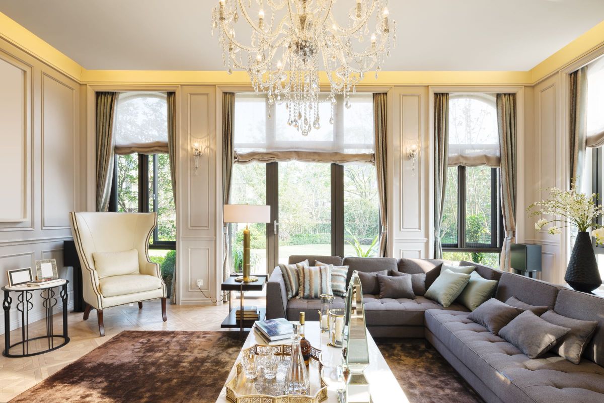 Golden Light Living Room