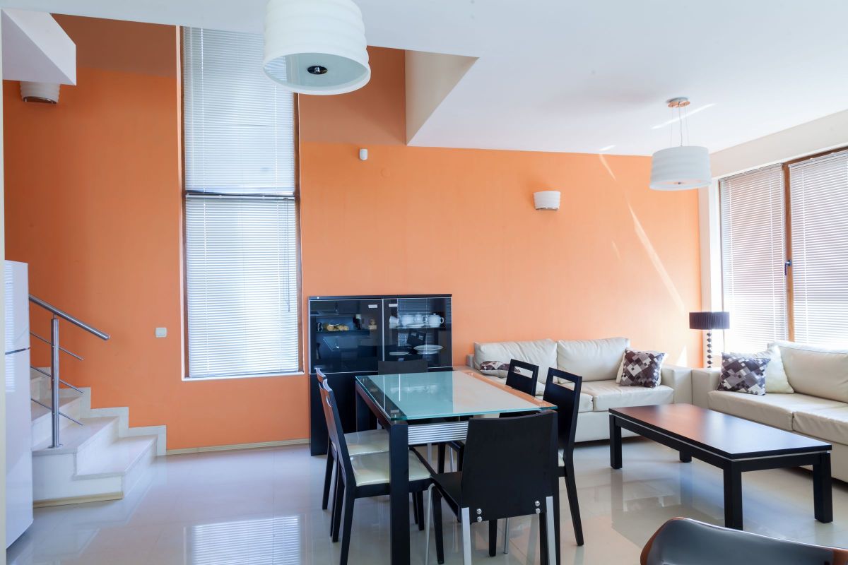 Peach Wall Interior Paint