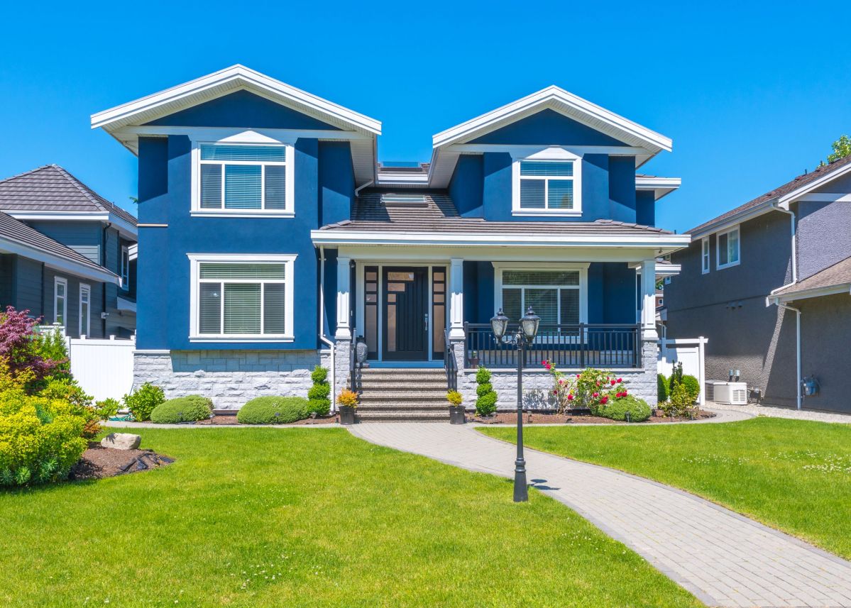 Light Blue Home Paining Exterior