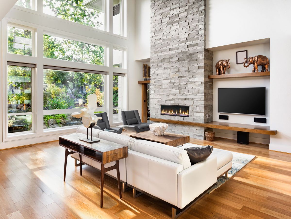 Natural Stone Slate Brick Fireplace Mantle