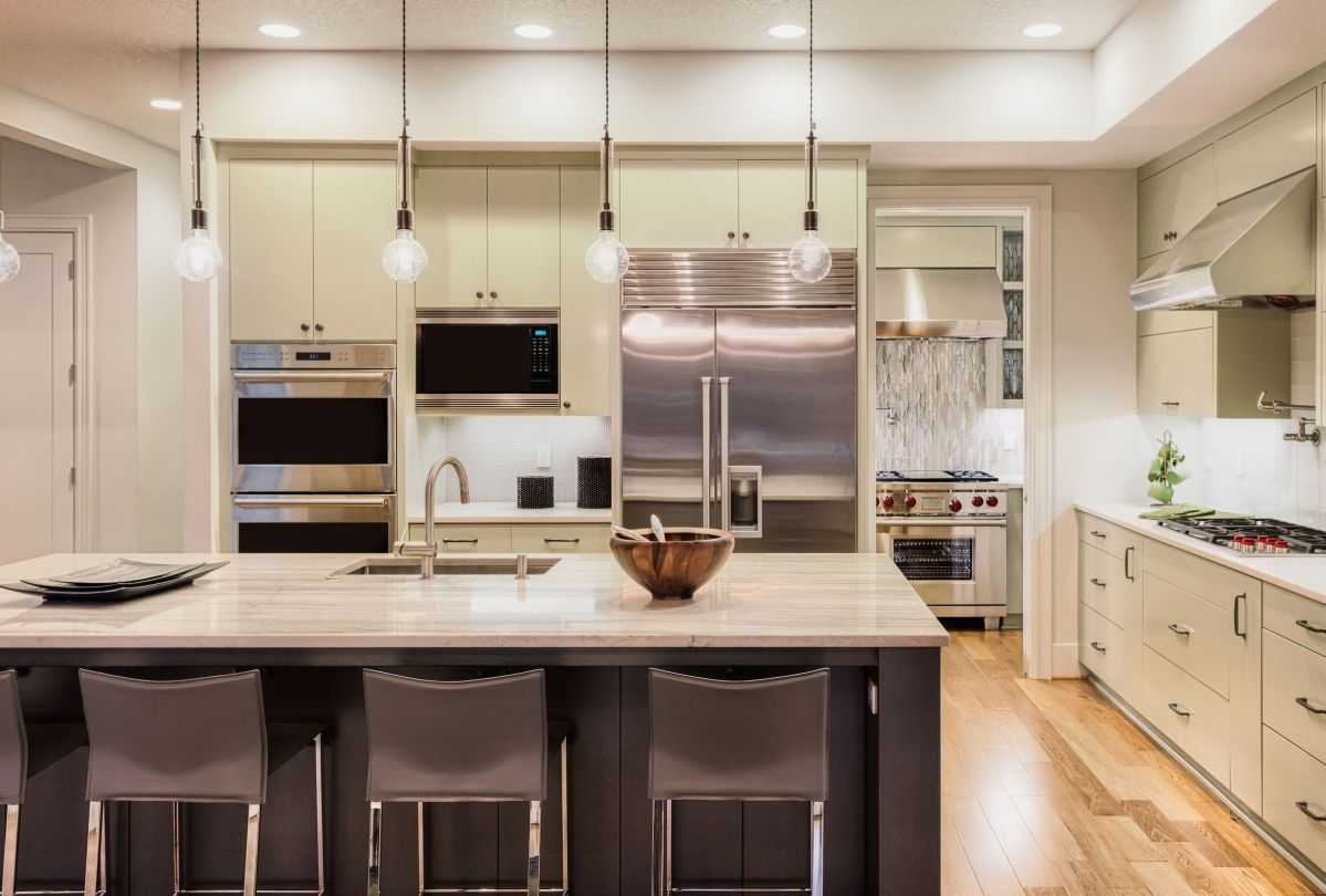 White Marble Kitchen Countertops