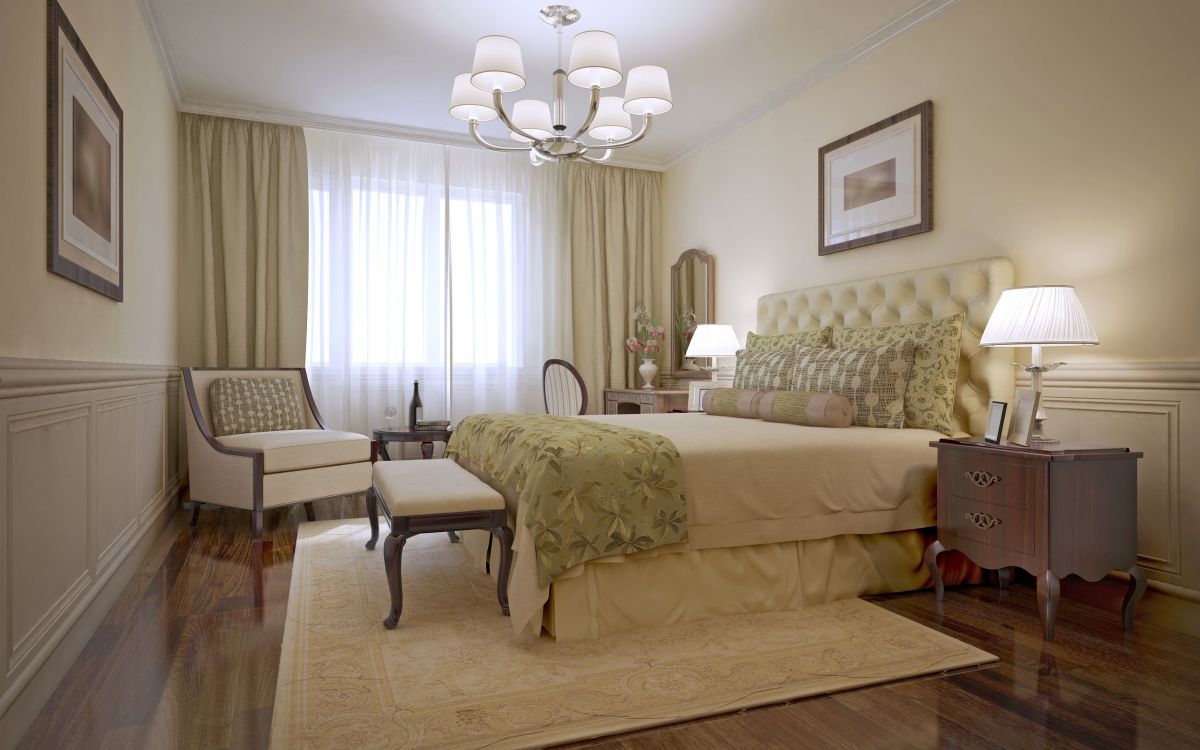 White Comfortable Bedroom with Relaxing Furniture