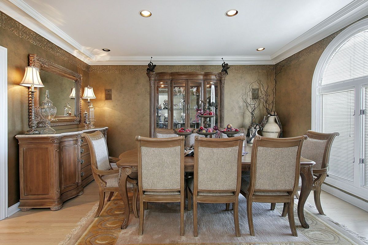 Sophisticated, Stylish 1800's Complete Dining Room Table Set