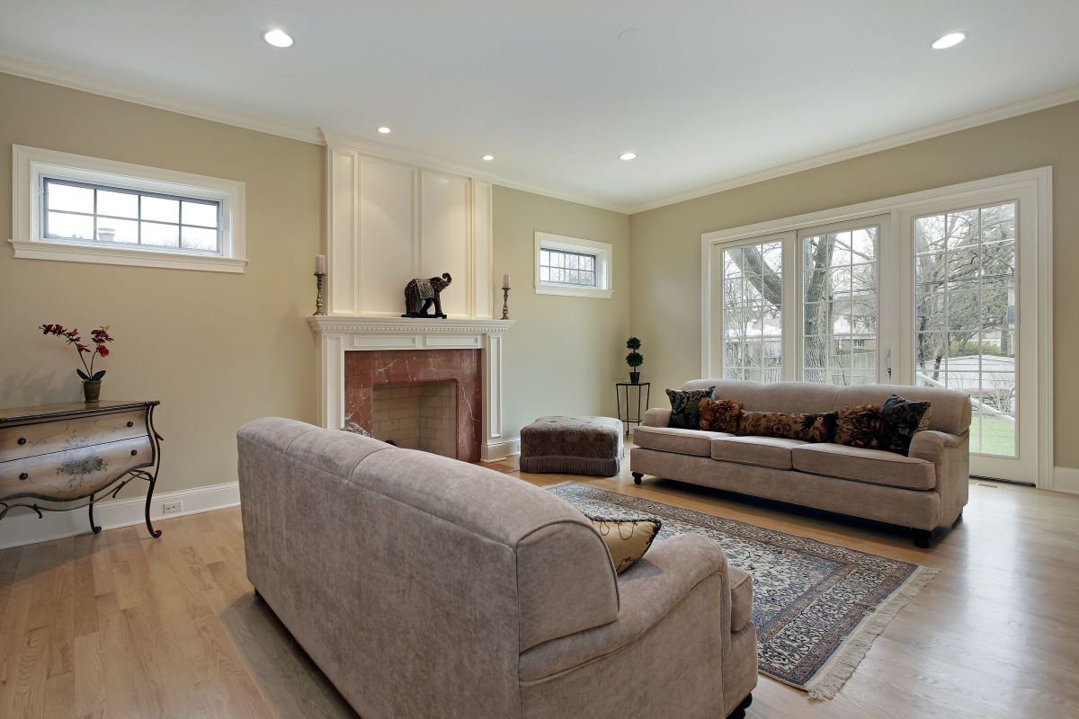 Spacious, Elegantly Designed Home Interior Living Room