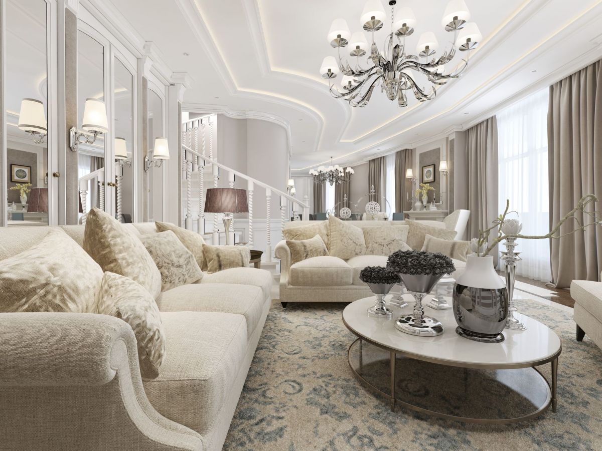 Regal Elegant Style Living Room