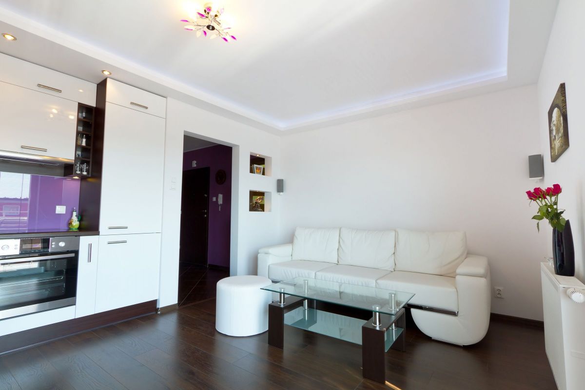 Stark White Contrast Living Room
