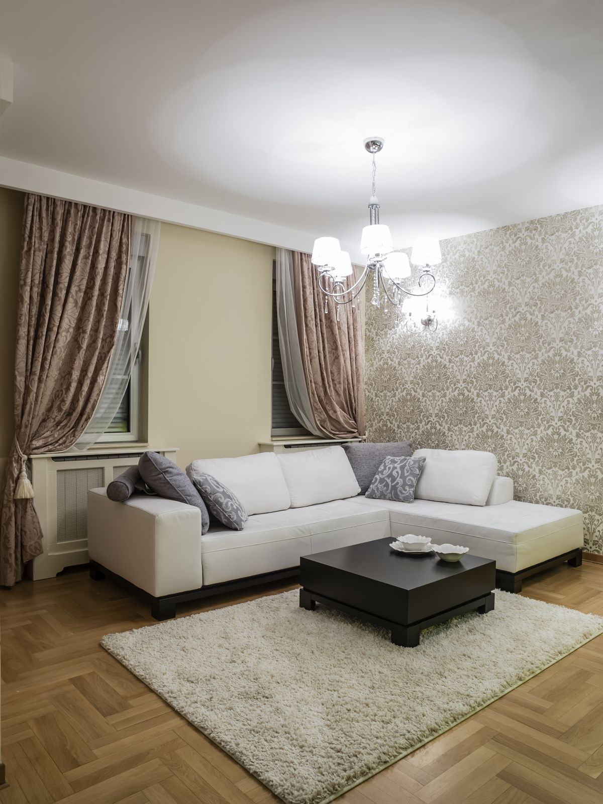 Cozy, Relaxed Environment for a Living Room Couch Setup