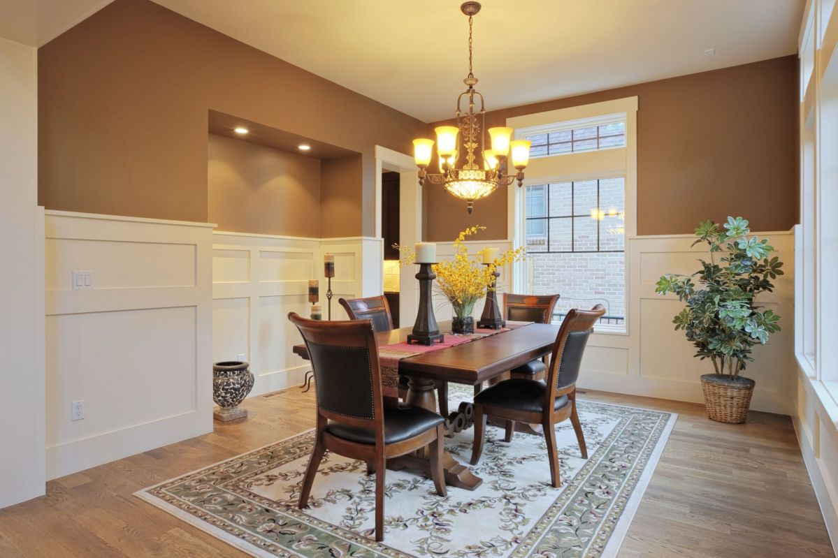 Simple, Golden Approach to Dining Room Sets