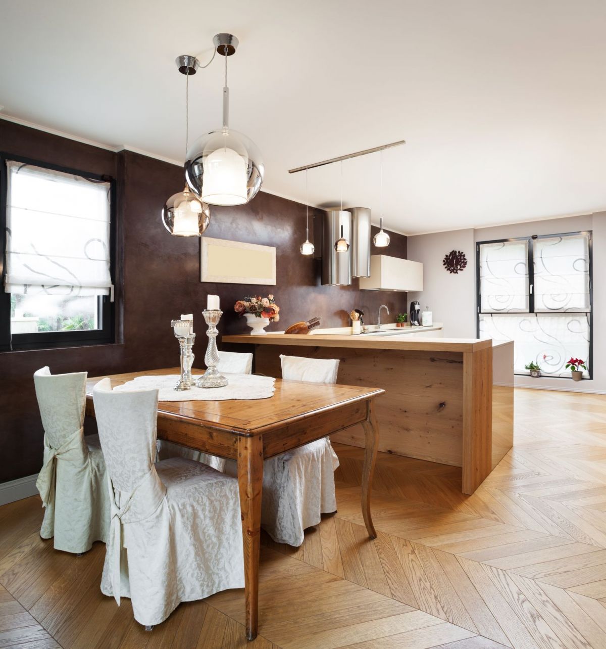 Classical Rustic Kitchen Table Set Design 