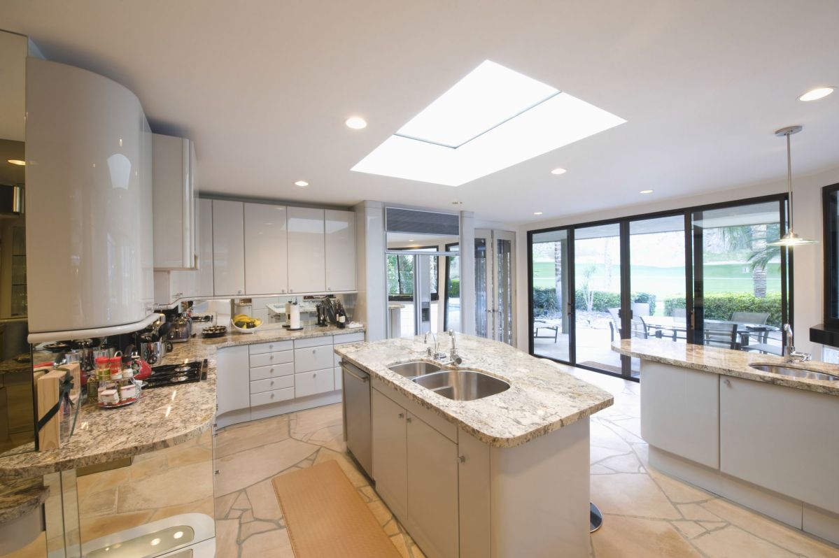 Pristine White Marble Kitchen Countertops