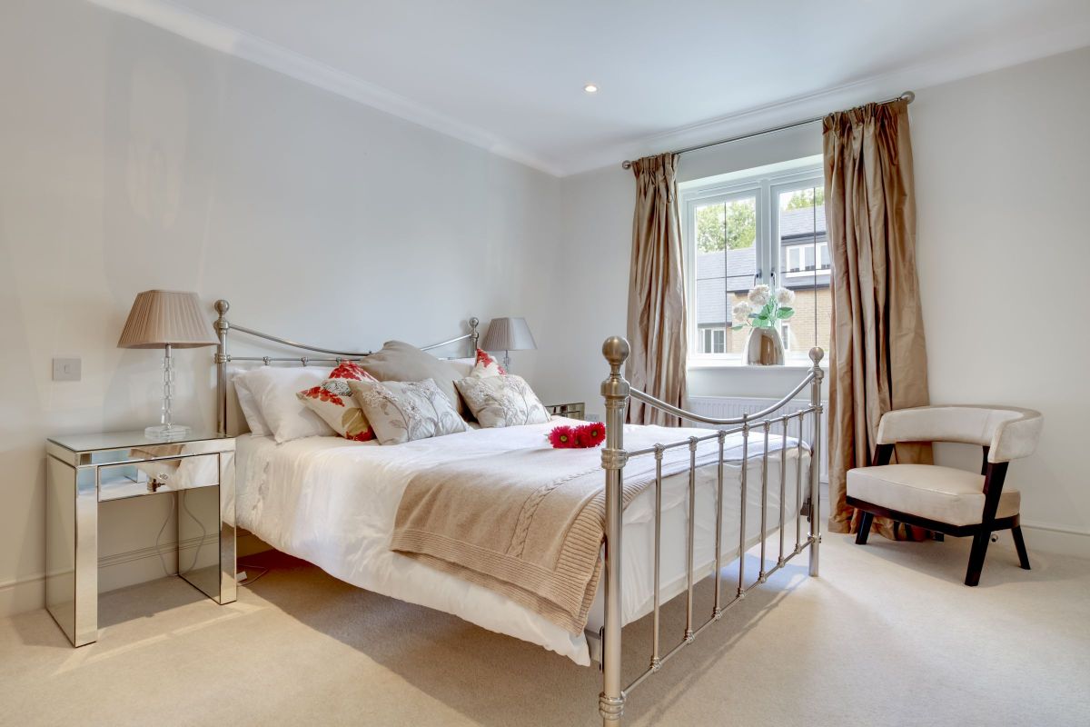 Playful White Classy Bedroom look 