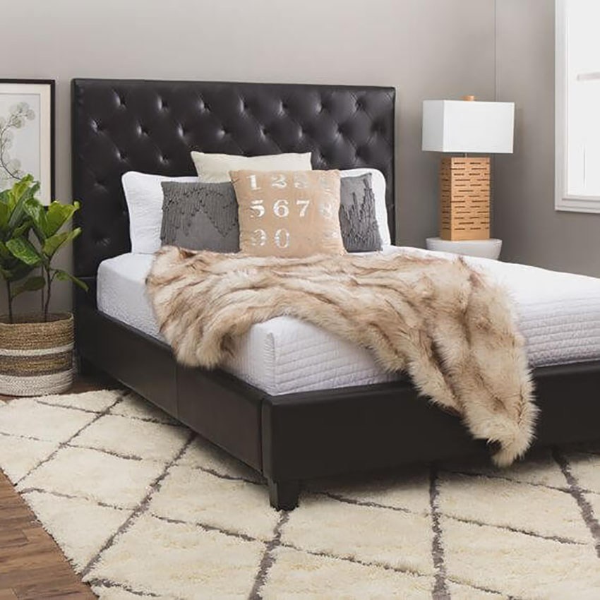 Faux Leather Bedroom Frame