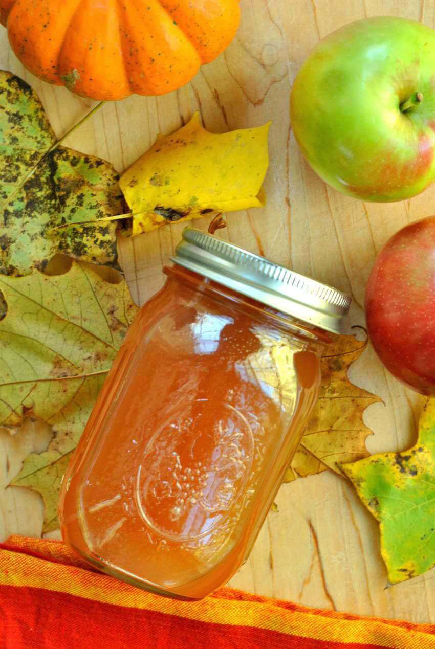 Crockpot Apple Cider in Mason Jar - Christmas