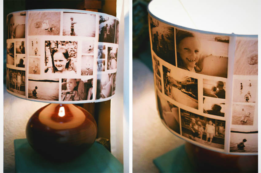 Beautiful Photo Lamp Shade for Mother's Day!