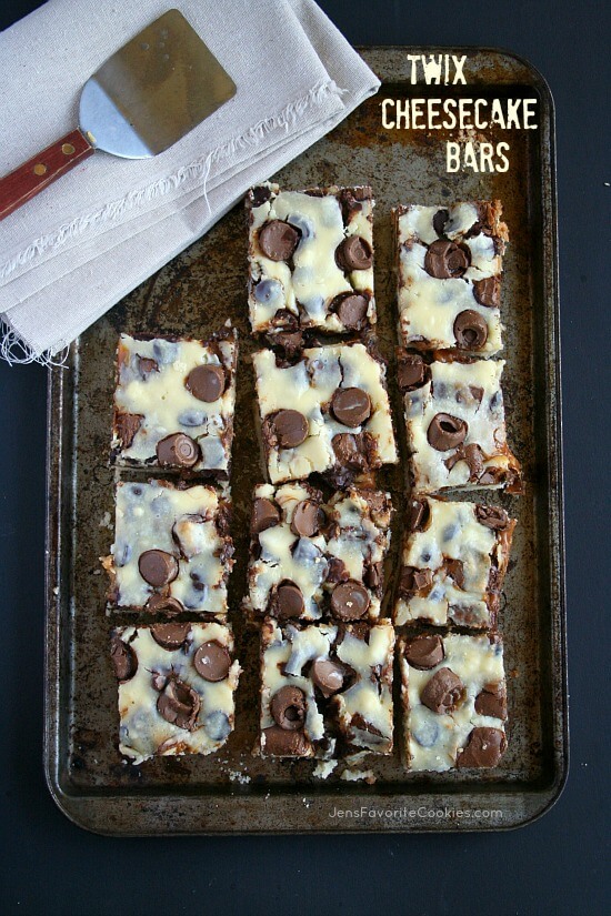 Twix Cheesecake bars