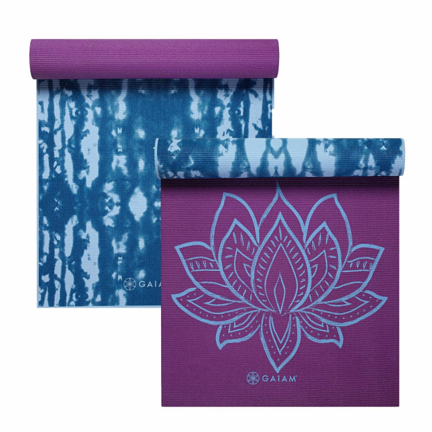 Purple Lotus Yoga Mat for Yoga practicing moms!