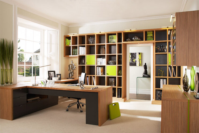 Neon green wood to inspire the workday