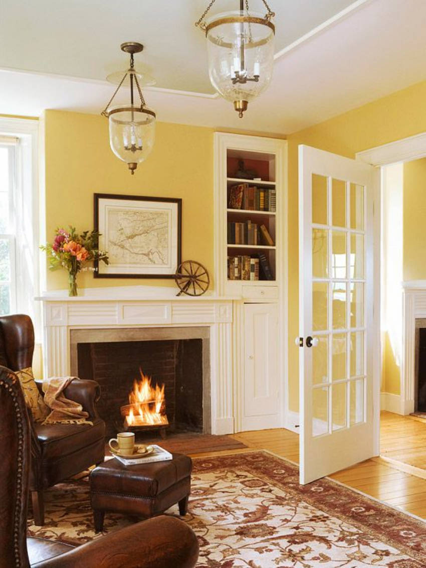 Yellow is a great calming and happy color with the right hue.