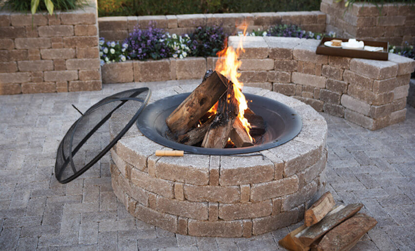 Fully finished fire pit in your backyard