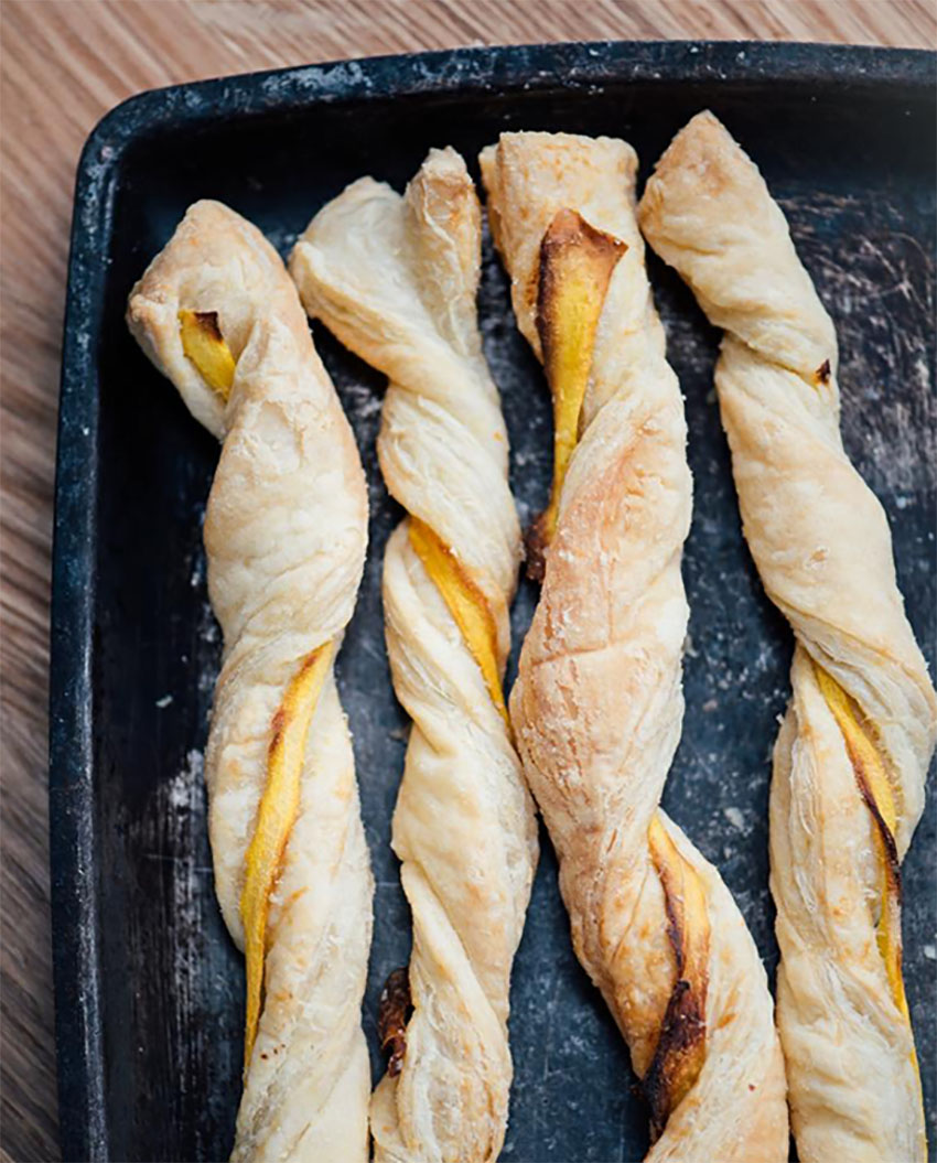 Butternut Parmesan Breadsticks