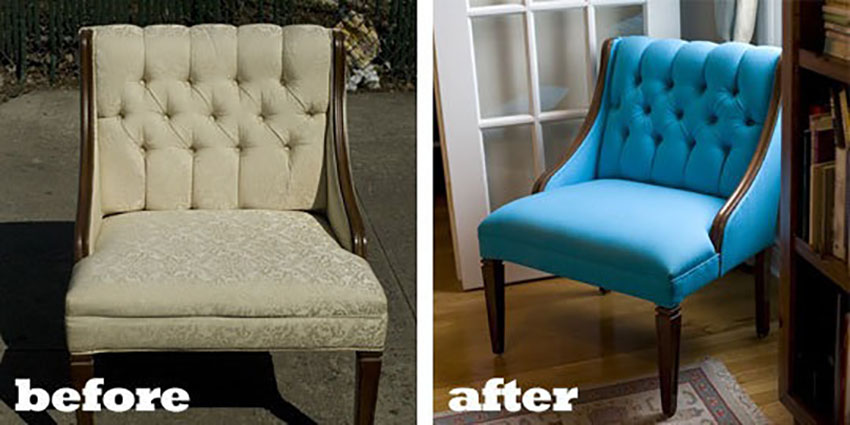 Furniture upholstery project