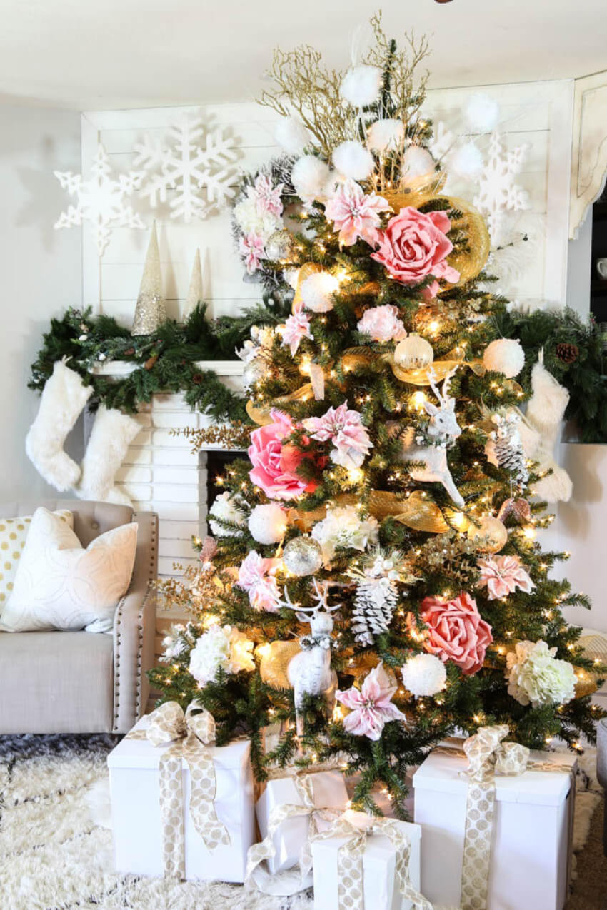 Focus on a combination of colors to make your tree even more beautiful! 