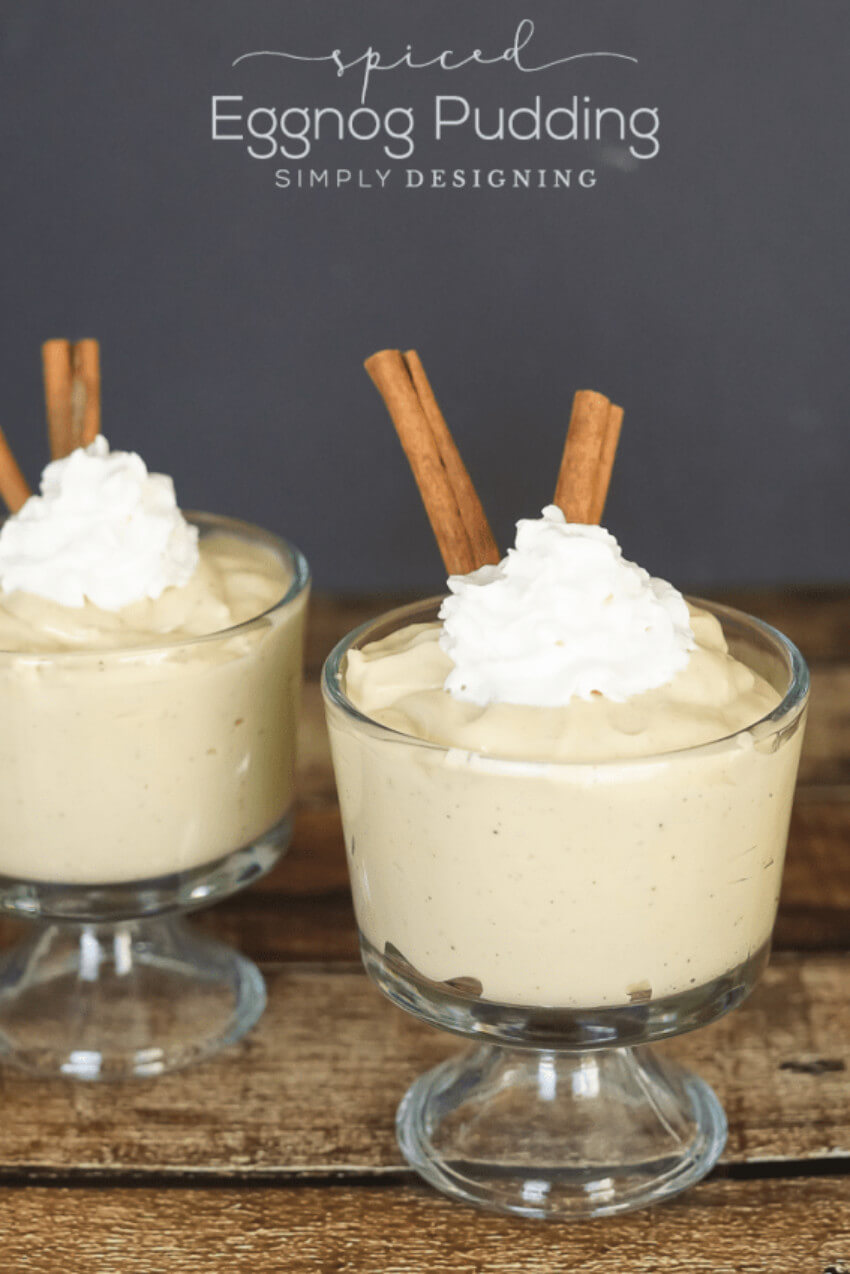 This spiced eggnog pudding is a guaranteed hit! 