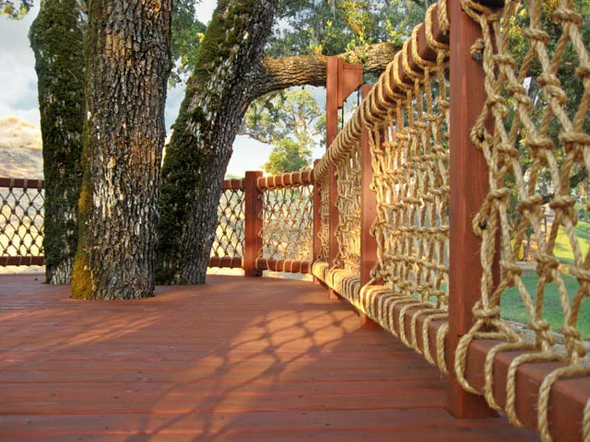 An unusual type of railing that is beautiful and unique!