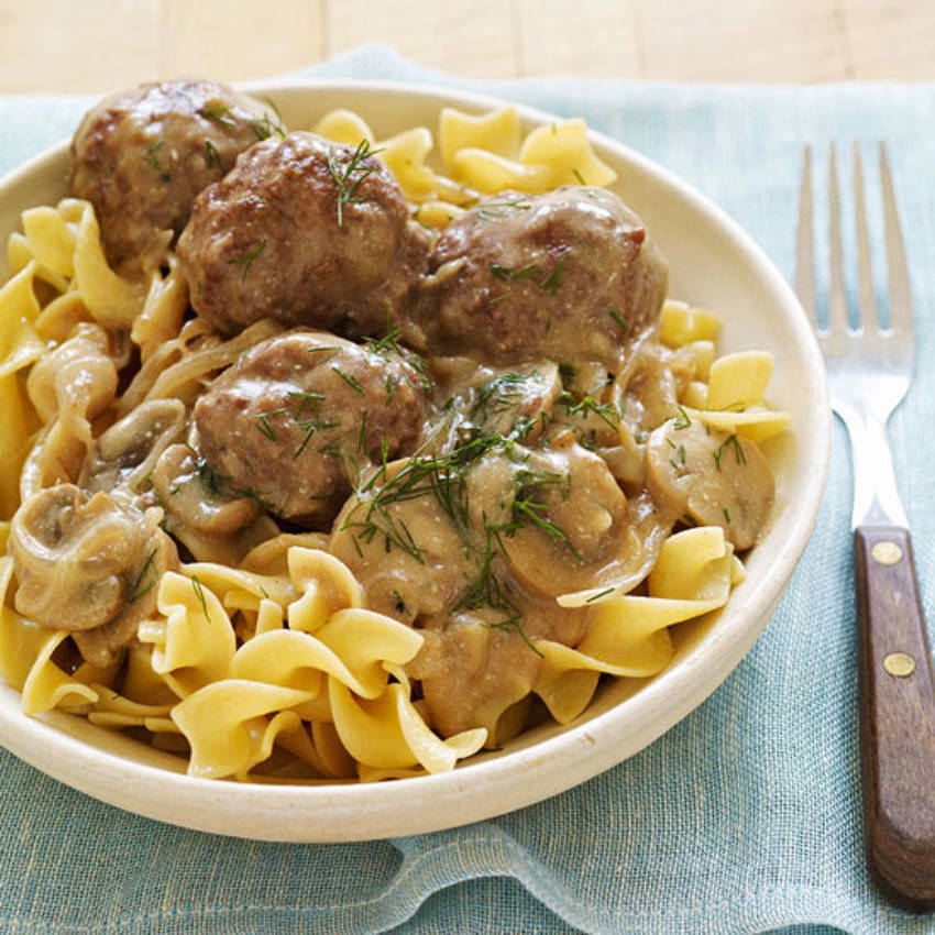 Meatballs in creamy dill sauce quick and easy dinner recipe