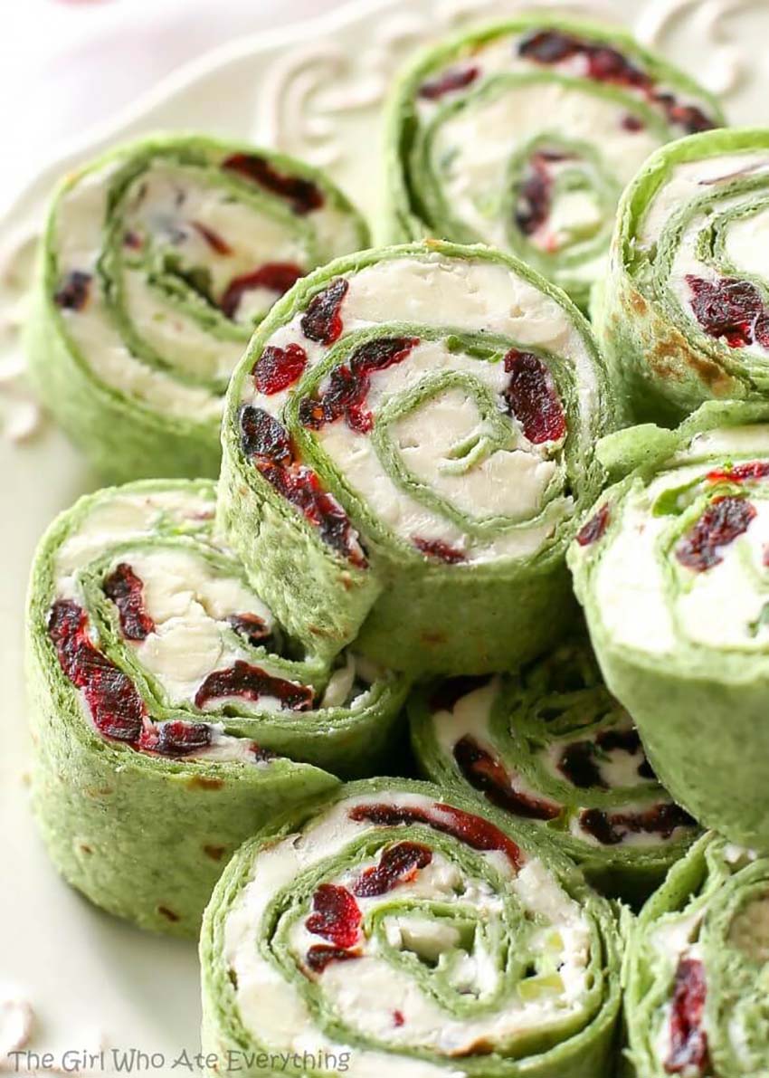 Cranberry And Feta Pinwheels