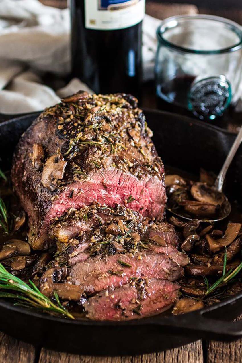 Rosemary and Garlic Roast Beef - Christmas Eve Dinner Guide