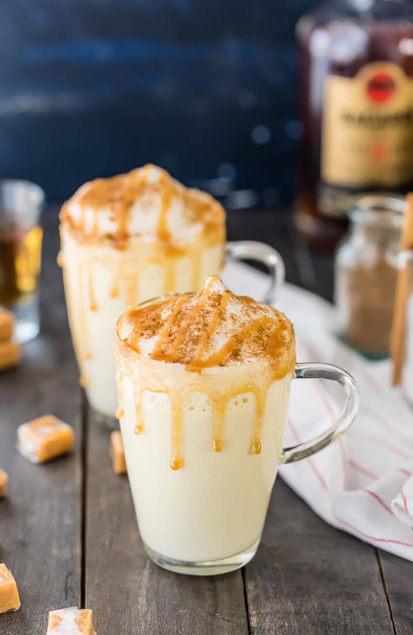 Homemade Salted Caramel Eggnog - Full Guide to Christmas Eve Dinner