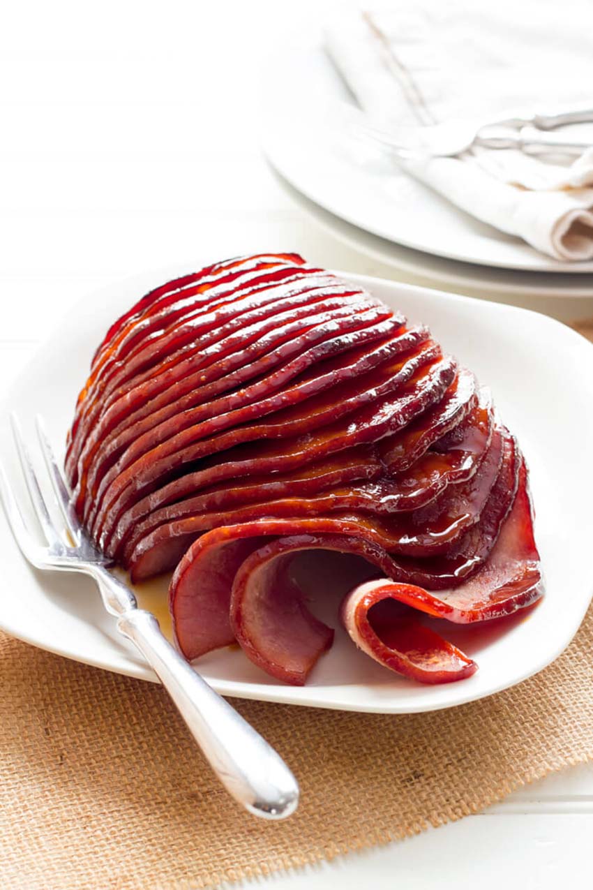 Slow Cooker Honey Glazed Ham Christmas Ever Dinner