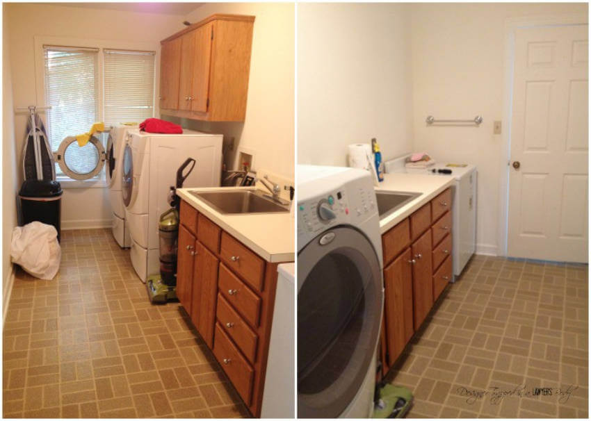 Another laundry room that does not inspire. 